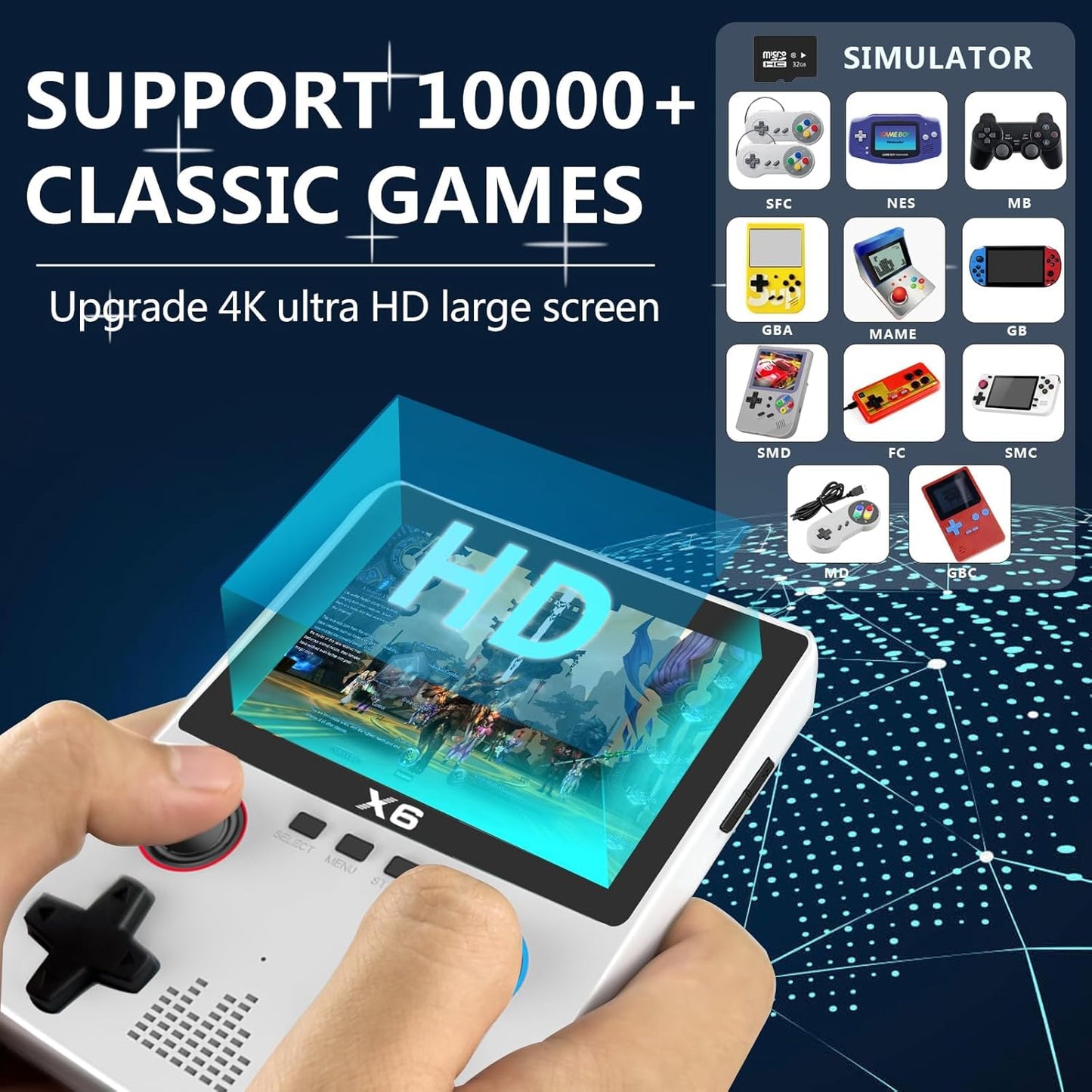 ¡CYBER! CONSOLA RETRO HD CON 10.000 JUEGOS